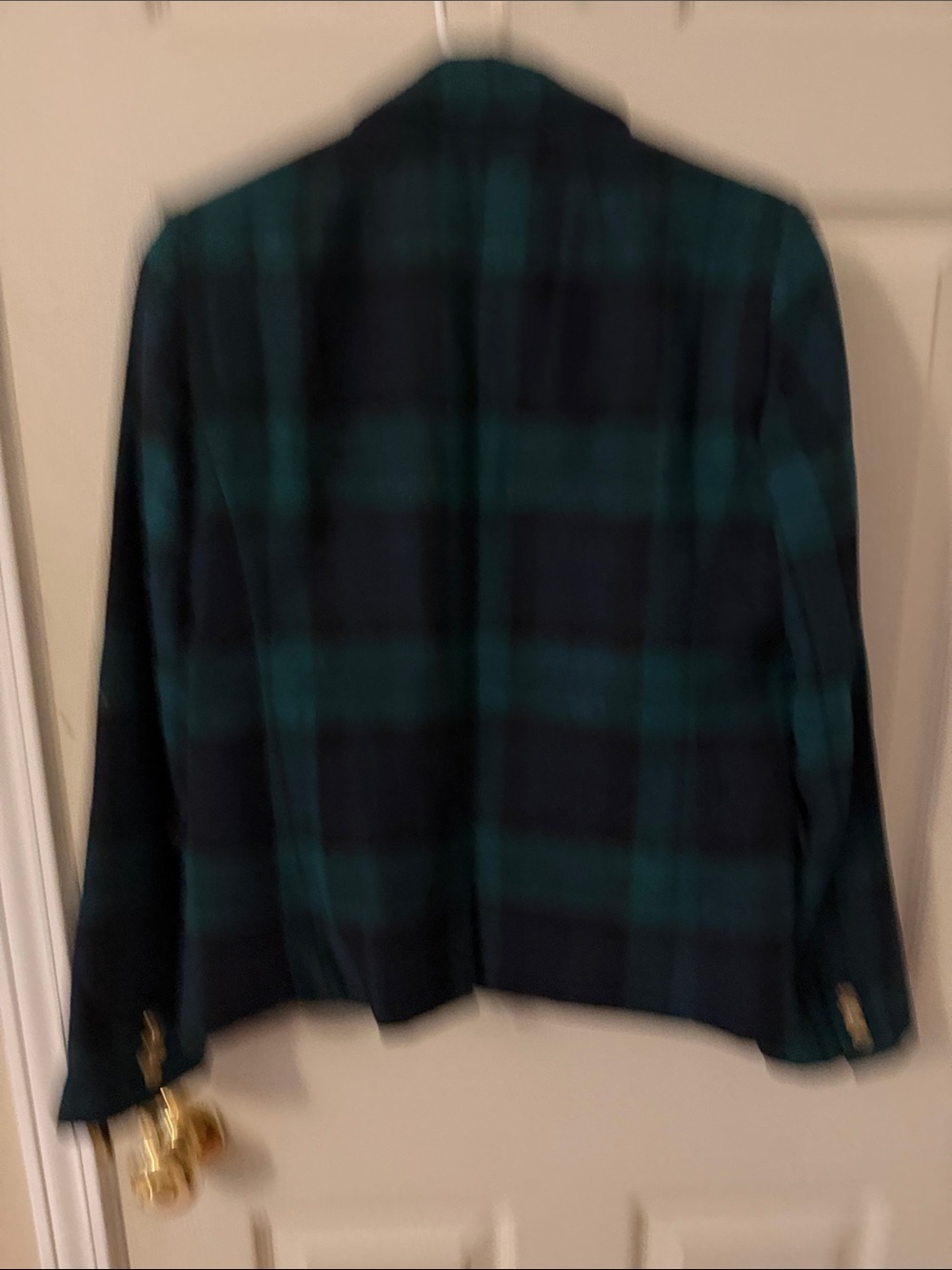 J. Crew Green and Navy Plaid Wool Blend Blazer - Picture 8 of 8